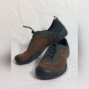 Women's Dr. Scholl's Natural Sport Concord Brown Leather Gel Slip Shoes Size 6 M